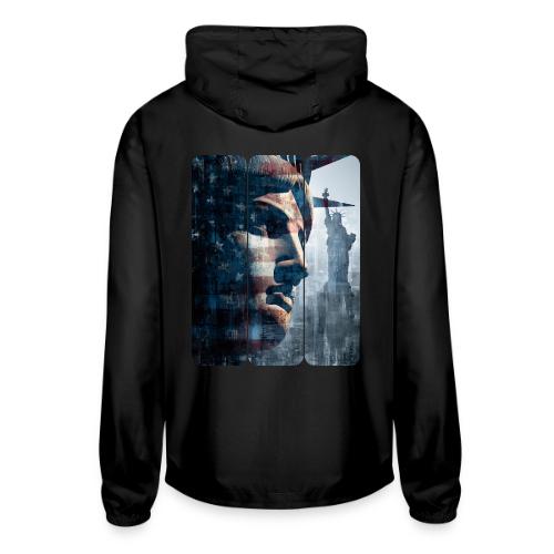 USA: Liberty in Three Visions - Unisex Lightweight Windbreaker Jacket