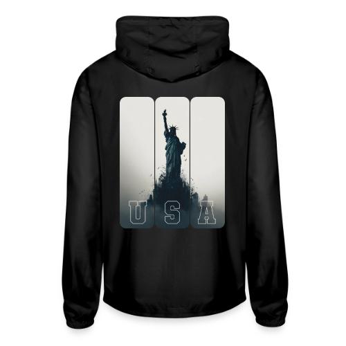 USA: Liberty Rising Over Manhattan - Unisex Lightweight Windbreaker Jacket