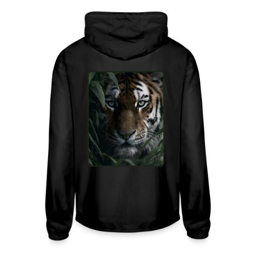 Tiger Jungle Eyes Wildlife Design - Unisex Lightweight Windbreaker Jacket