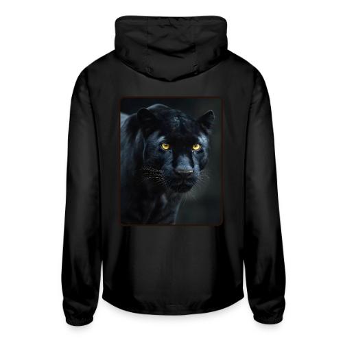 Black Panther Glowing Eyes Design - Unisex Lightweight Windbreaker Jacket