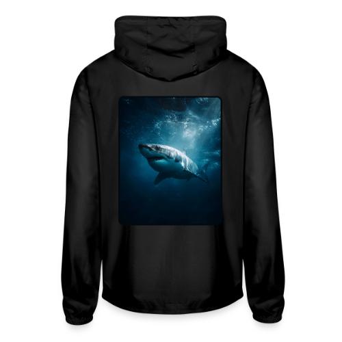 Great White Shark Ocean Design - Unisex Lightweight Windbreaker Jacket