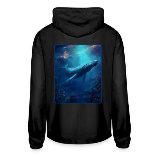 Humpback Whale Ocean Reef Design - Unisex Lightweight Windbreaker Jacket