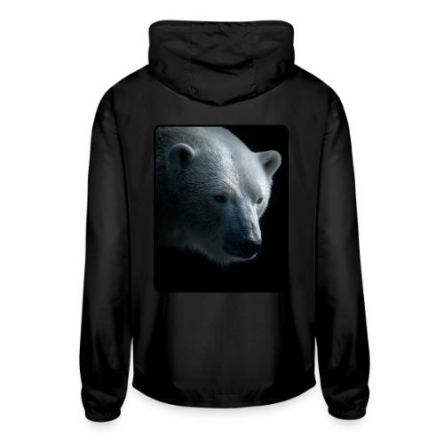 Polar Bear Close-Up Wildlife Design - Unisex Lightweight Windbreaker Jacket