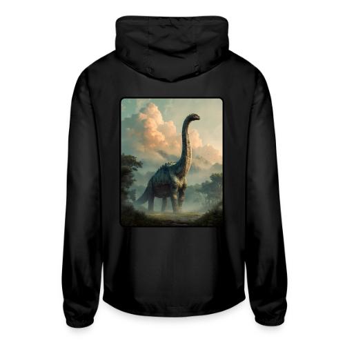 Brachiosaurus Prehistoric Scene Design - Unisex Lightweight Windbreaker Jacket
