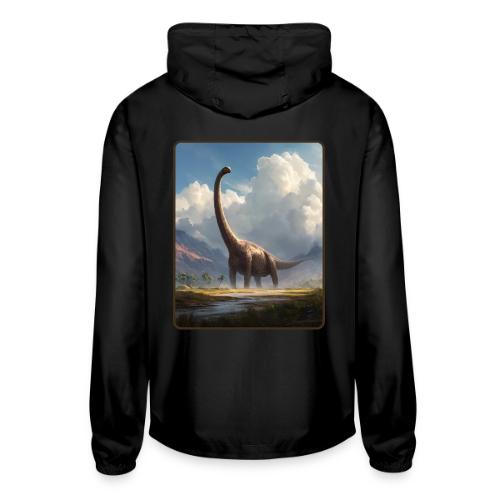 Brachiosaurus Valley Landscape Design - Unisex Lightweight Windbreaker Jacket
