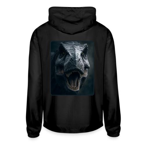 T Rex Cinematic Close-Up Design - Unisex Lightweight Windbreaker Jacket
