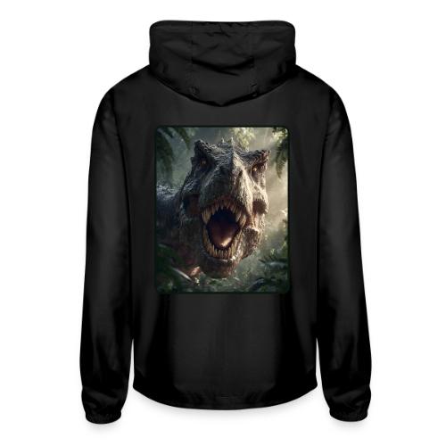 T Rex Jungle Roar Design - Unisex Lightweight Windbreaker Jacket