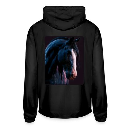 Noble Horse Cinematic Portrait Design - Unisex Lightweight Windbreaker Jacket