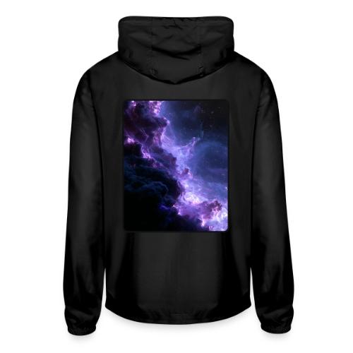 Purple Nebula Space Design - Unisex Lightweight Windbreaker Jacket