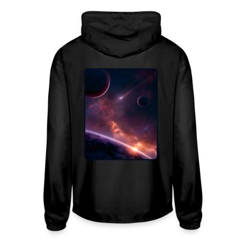 Cosmic Sunset Nebula Space Art - Unisex Lightweight Windbreaker Jacket