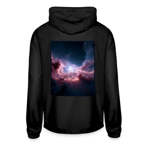 Radiant Cosmic Nebula Artwork - Unisex Lightweight Windbreaker Jacket