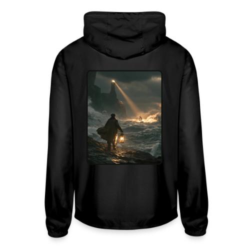 The Lone Lightkeeper's Beacon - Unisex Lightweight Windbreaker Jacket