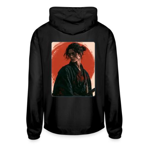 Samurai Beneath the Red Sun - Unisex Lightweight Windbreaker Jacket