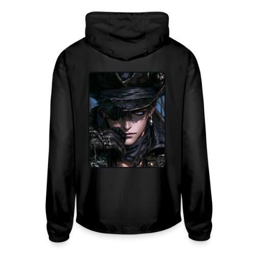 Dark Anime Pirate Warrior - Unisex Lightweight Windbreaker Jacket