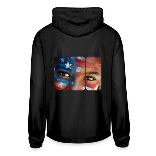 USA: Eyes of the Flag - Unisex Lightweight Windbreaker Jacket