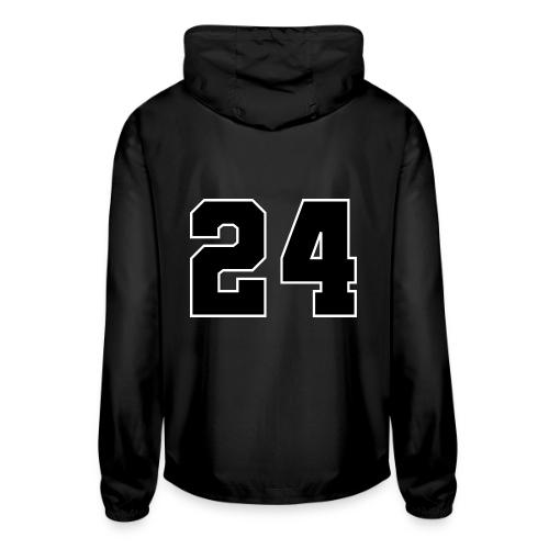 Varsity Number 24 College Font - Unisex Lightweight Windbreaker Jacket
