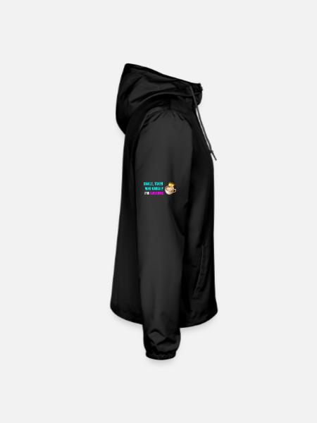 Funny Coffee Lover Anti-Valentine's Day - Unisex Lightweight Windbreaker Jacket - black