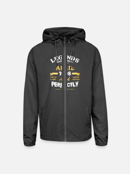 Vintage Aged To Perfection April 1998 - Unisex Lightweight Windbreaker Jacket - graphite - Front