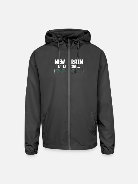 Brain surgeon new brain is loading neurosurgeon - Unisex Lightweight Windbreaker Jacket - graphite - Front