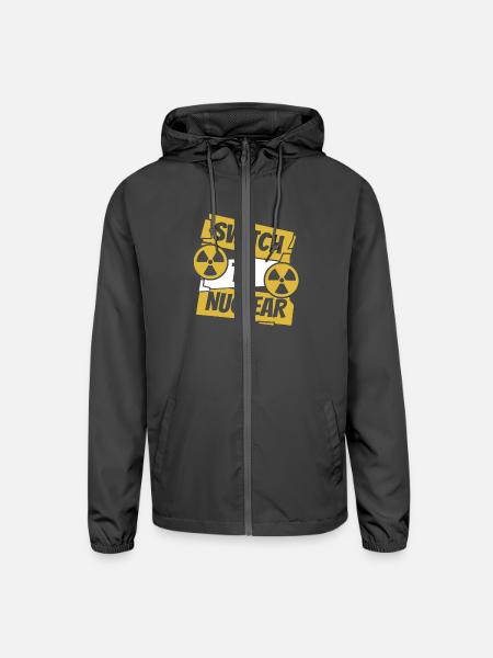 Switch To Nuclear Energy Uranium Operator Nuclear - Unisex Lightweight Windbreaker Jacket - graphite - Front