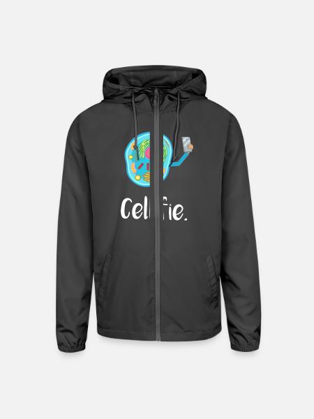 Cell Fie - Unisex Lightweight Windbreaker Jacket - graphite
