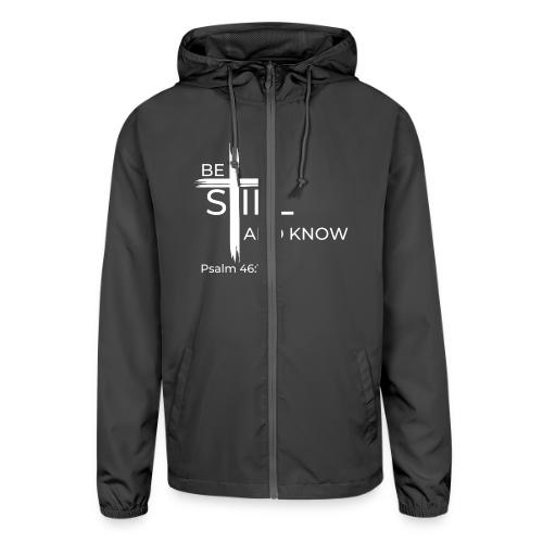 Be still and know that I AM GOD - Psalm 46:10 - Unisex Lightweight Windbreaker Jacket