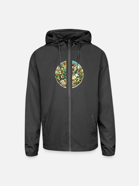 Belly Dance Daffodil - Unisex Lightweight Windbreaker Jacket - graphite