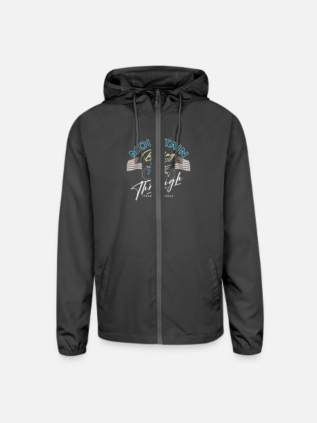 VTT à travers les bois - Unisex Lightweight Windbreaker Jacket - graphite - Front