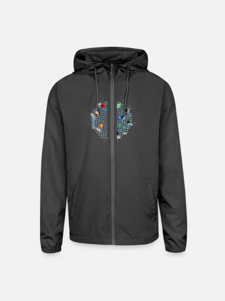 Dungeon Mastery - Unisex Lightweight Windbreaker Jacket - graphite