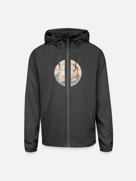 Cake Slice - Unisex Lightweight Windbreaker Jacket - graphite