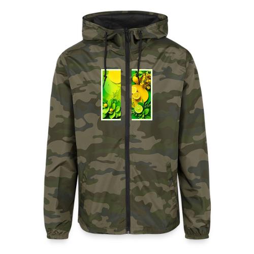Abstract Lemon Lime Nature Art - Unisex Lightweight Windbreaker Jacket