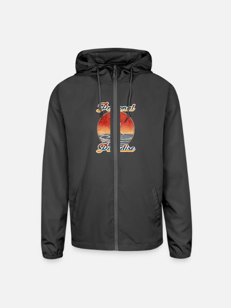 Personal Paradise - Unisex Lightweight Windbreaker Jacket - graphite - Front