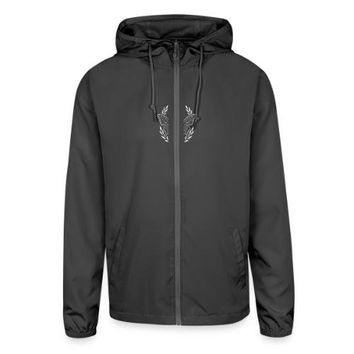 Skull butterfly dog tags - Unisex Lightweight Windbreaker Jacket