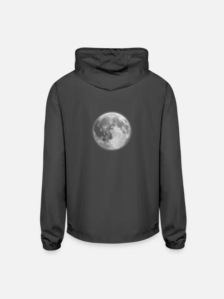 Lune - Veste coupe-vent légère unisexe - gris graphite
