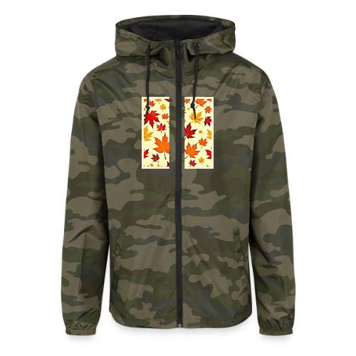 Seamless Fall Foliage Design - Unisex Lightweight Windbreaker Jacket