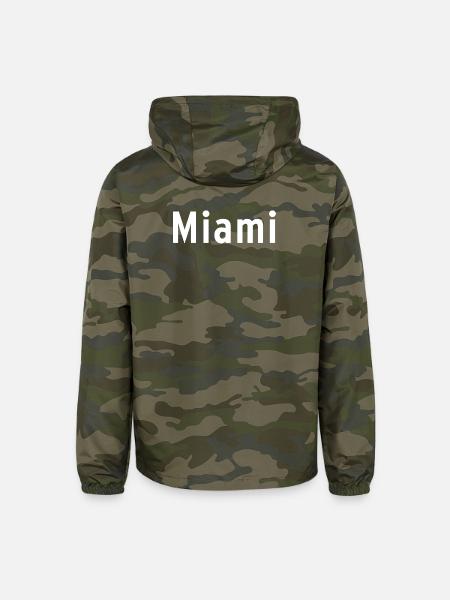 Miami - Unisex Lightweight Windbreaker Jacket - green camo