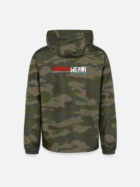 Sports wear - Unisex Lightweight Windbreaker Jacket - green camo