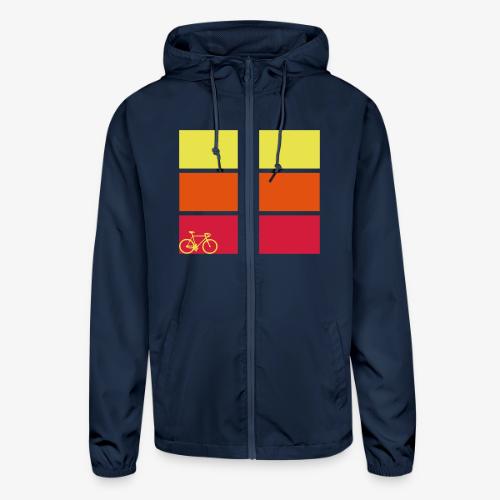 tricolor with bicycle - Unisex Lightweight Windbreaker Jacket