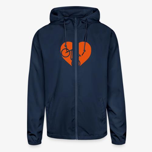 heart_bicycle_cutout - Unisex Lightweight Windbreaker Jacket