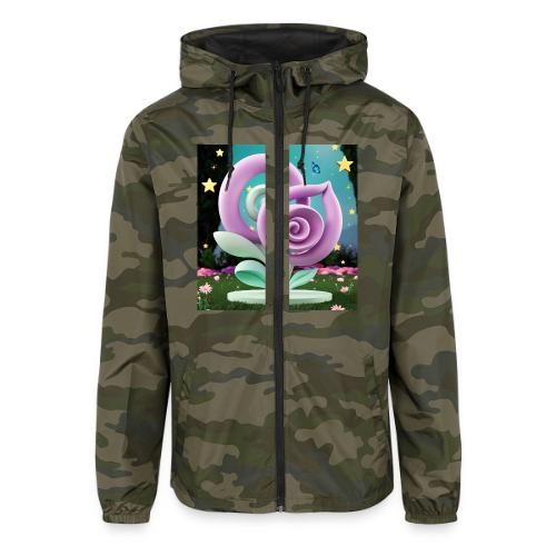 Lila Bloom | Double Floral Eco-Inspired Art - Unisex Lightweight Windbreaker Jacket