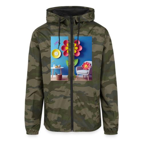 Flower design and harmony of environmental well-be - Unisex Lightweight Windbreaker Jacket