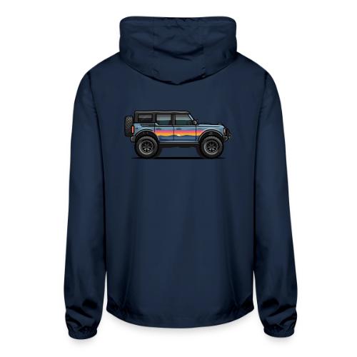 FVG Bronco Sunset with FVG Logo - Unisex Lightweight Windbreaker Jacket