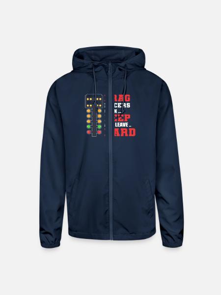 Drag Racers Drag Racing Drag Race Sport - Unisex Lightweight Windbreaker Jacket - navy - Front
