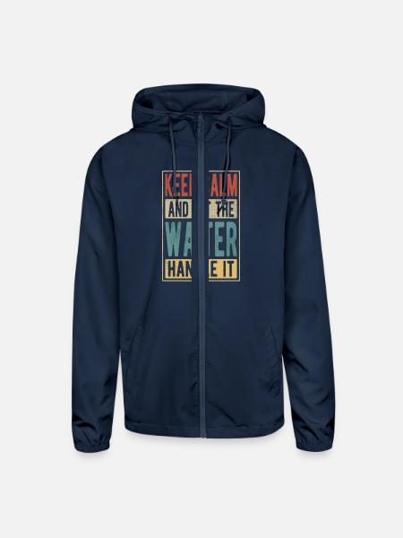 Waiter Retro Gift - Unisex Lightweight Windbreaker Jacket - navy