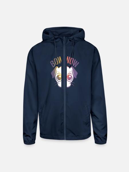 dog loyalty - Unisex Lightweight Windbreaker Jacket - navy