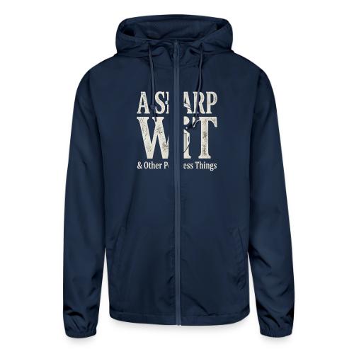 A Sharp Wit & Other Pointless Things - Knife Pun - Unisex Lightweight Windbreaker Jacket