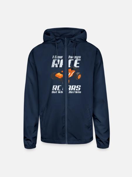 Rc Car Radio Control Car Model Cars - Unisex Lightweight Windbreaker Jacket - navy - Front