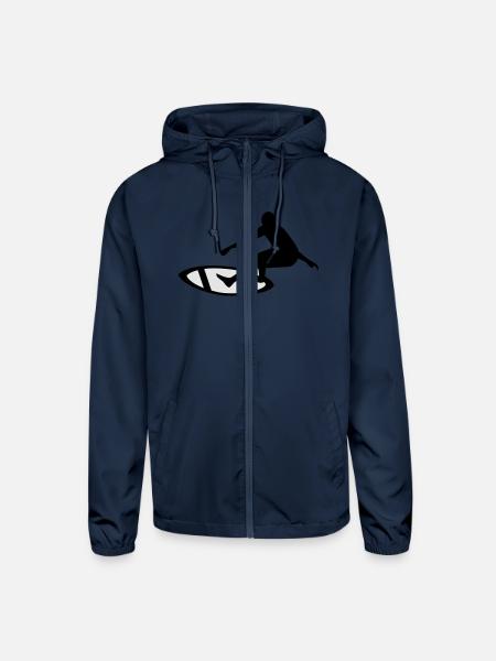 surf - Unisex Lightweight Windbreaker Jacket - navy