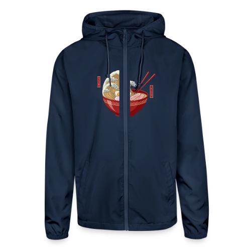 The Great Wave of Ramen - Unisex Lightweight Windbreaker Jacket
