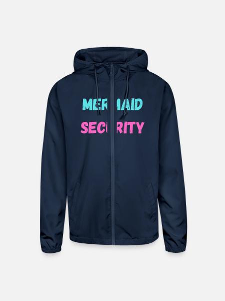 MERMAID SECURITY - Unisex Lightweight Windbreaker Jacket - navy